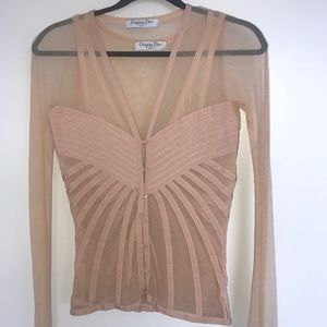 Christian Dior Top and Cardigan